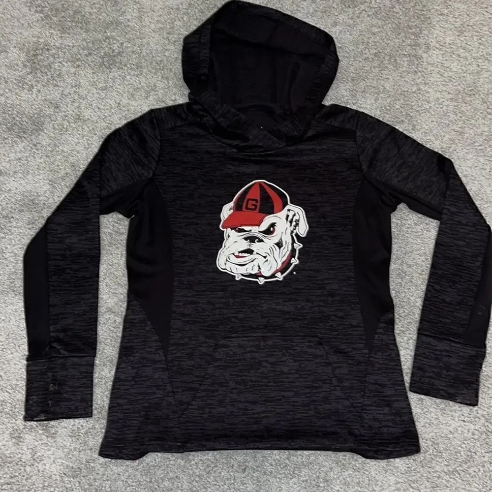 Women’s fanatics Georgia Bulldogs hooded Hoodie sweatshirt M thumb cut outs